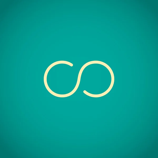 Infinity teken pictogram — Stockvector