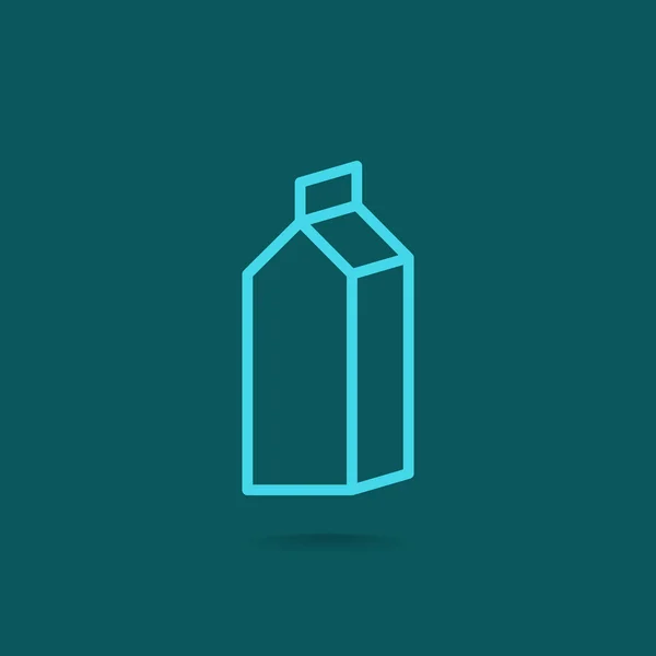 Verpakking Container voor melk — Stockvector