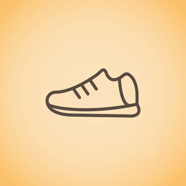 男のアイコンのための靴 — ストックベクタ