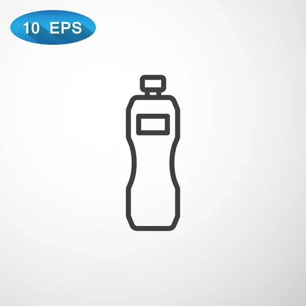 Plastikflaschen-Ikone — Stockvektor