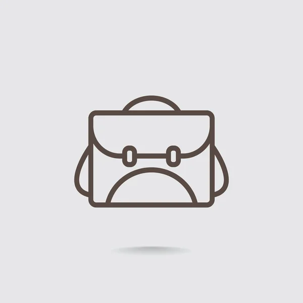 Icône sac d'école — Image vectorielle