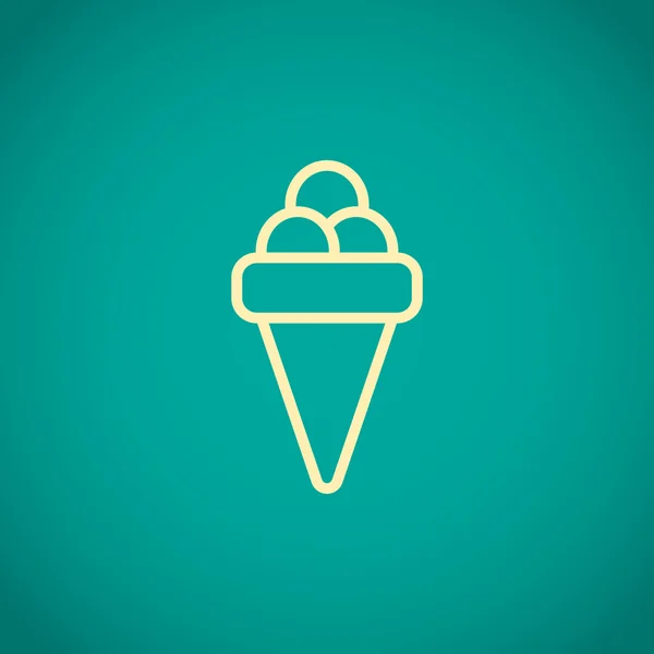 Ice cream icon — Stock Vector