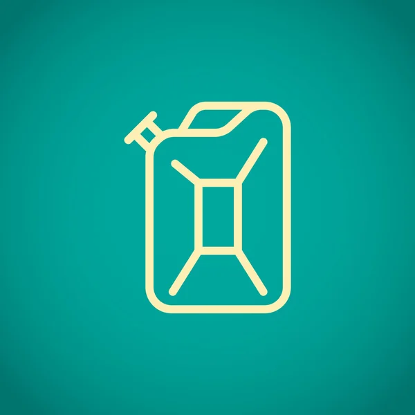 Jerrycan voor benzine-pictogram — Stockvector