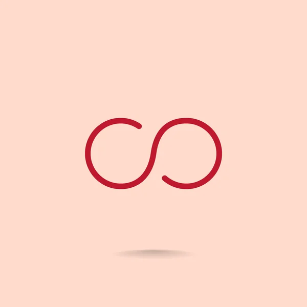 Infinity teken pictogram — Stockvector