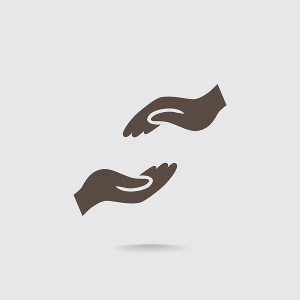 Hands symbol icon — Stock Vector