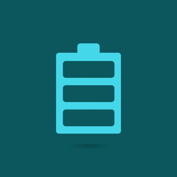 Full battery icon — Stock Vector