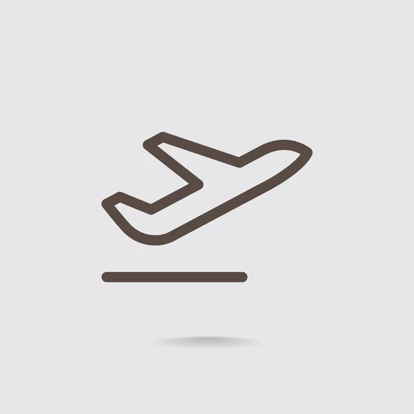 Airplane line icon. — Stock Vector