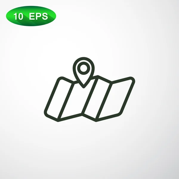 Ubicación icono gps — Vector de stock