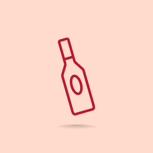 Butelki szklane dla cieczy ikona — Wektor stockowy