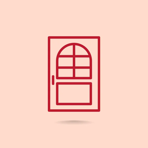 Kapalı kapının simgesi — Stok Vektör