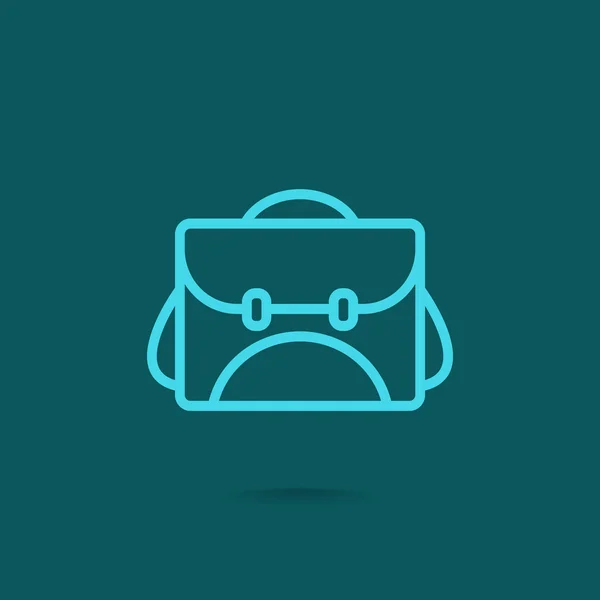 Escuela bolsa icono — Vector de stock