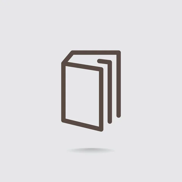 Boek symboolpictogram. — Stockvector