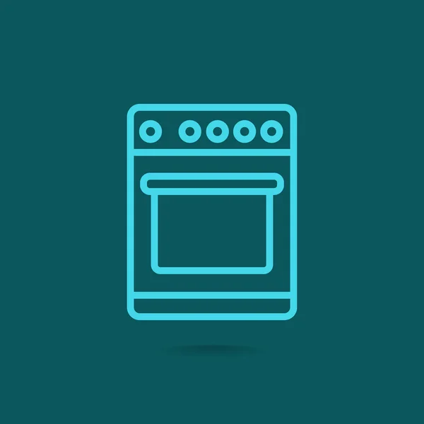 Cozinha ícone fogão —  Vetores de Stock