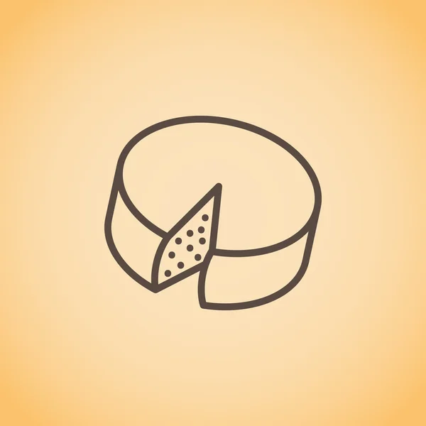 乳制品奶酪图标 — 图库矢量图片