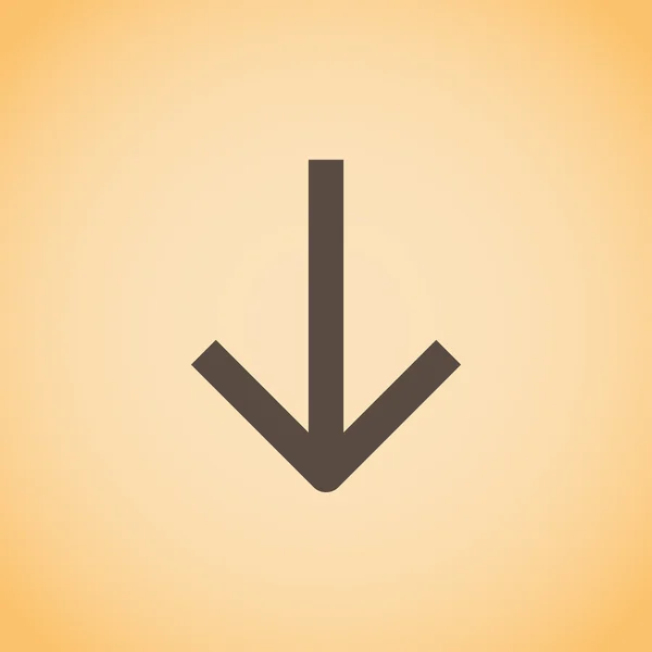 Ikona Šipka dolů — Stockový vektor