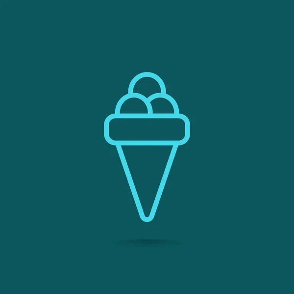 Ice cream icon — Stock Vector