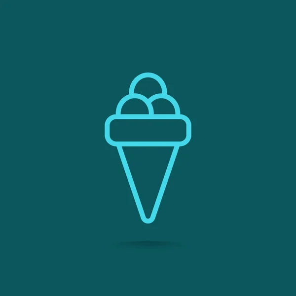 Icono de helado — Archivo Imágenes Vectoriales