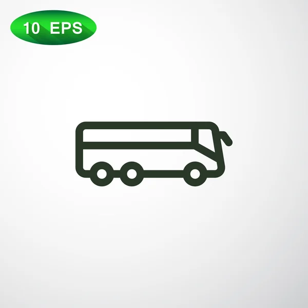 Icono del autobús - transporte — Vector de stock