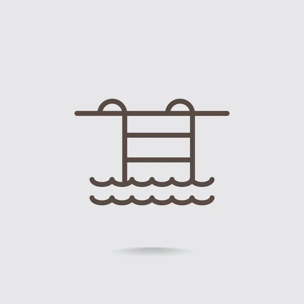Swimming pool icon — Stock Vector