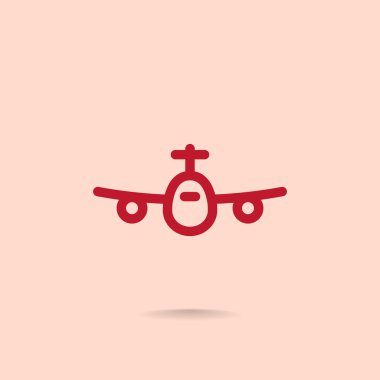 Uçak çizgisi simgesi.