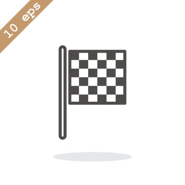 Damalı bayrak yarışı simgesi