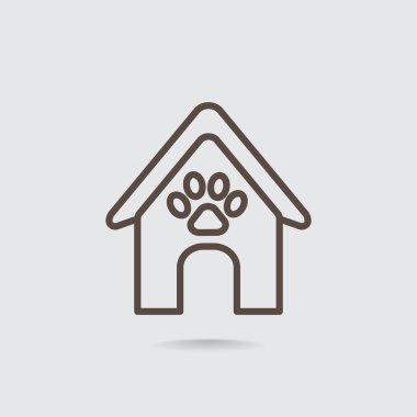 Köpekler simgesi için kulübeler