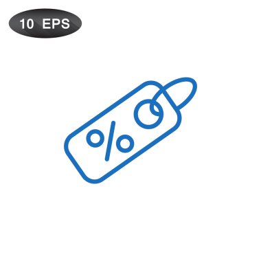 yüzde indirim web simgesi.