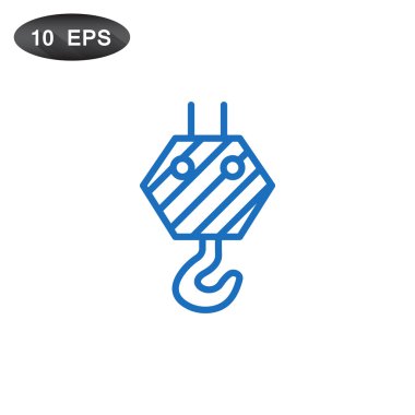 Piktogram vinç kanca simgesinin