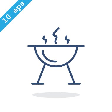 mangal barbekü simgesi