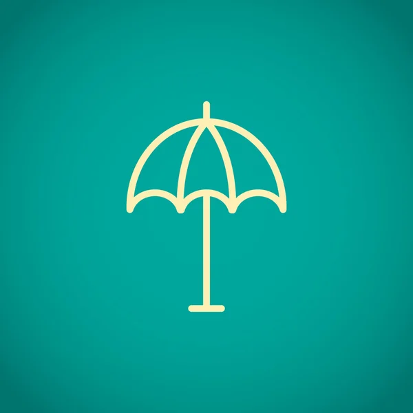 Beach parasol icon — Stock Vector
