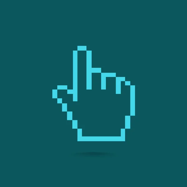 Pictogram van een hand cursor — Stockvector