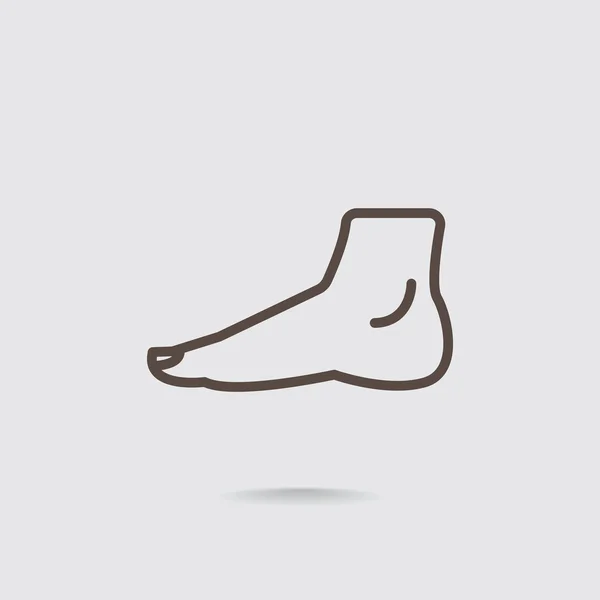 Иконка человеческой ноги — стоковый вектор