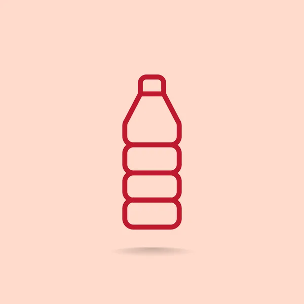 Icono de botella de plástico — Vector de stock