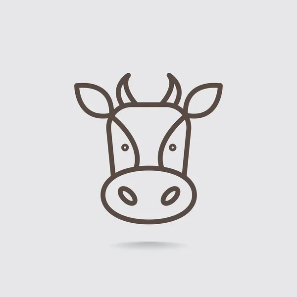 Milk cow icon — Stock Vector