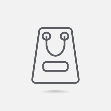 kağıt ambalaj ya da çanta simgesi