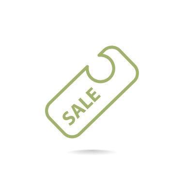 Satılık etiketi simgesi