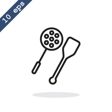  kaşık ve spatula simgesi