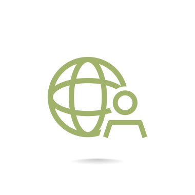 küresel iş simgesi