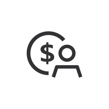 Çalışanın ücret simgesi