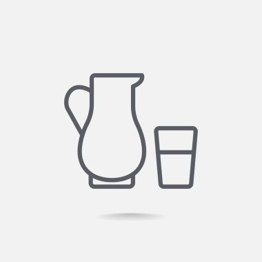 Süt simgesi sürahi