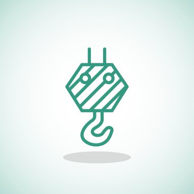 Yapı vinci kancası simgesi