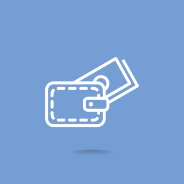 Para simgesi olan cüzdan