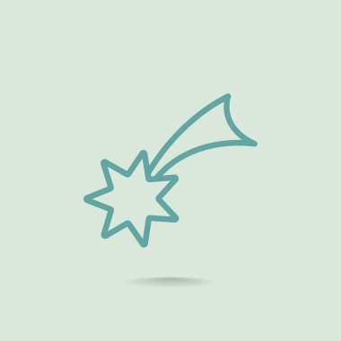 Noel yıldızı simge. 