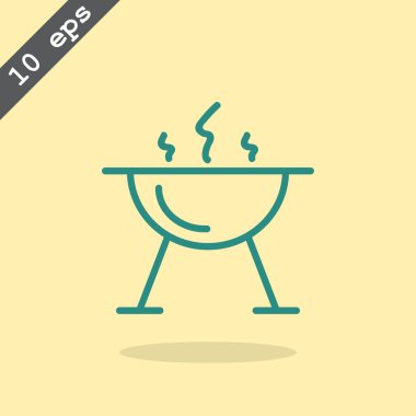 mangal barbekü simgesi