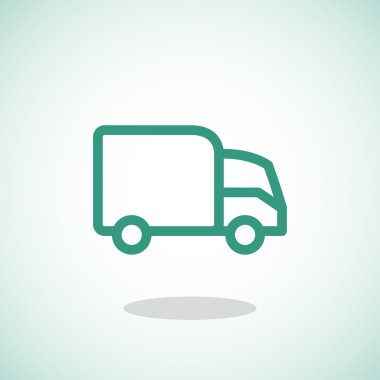 eve teslim, web simgesi.