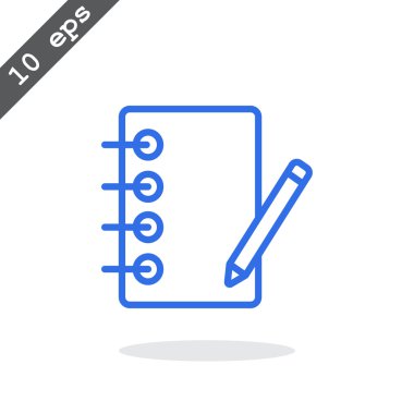 defter kalem simgesi ile