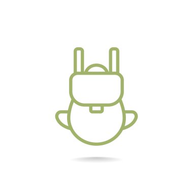 turist sırt çantası simgesini