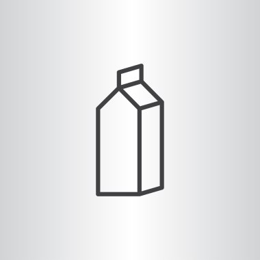 Kağıt paket süt simgesinin