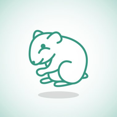 Çizgi film hamster simgesi