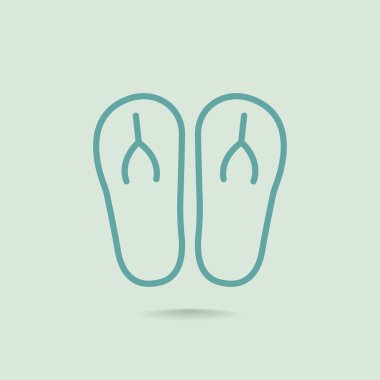 plaj terlikleri simgesi 